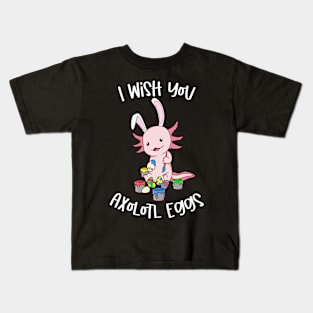 Painting Easter eggs - Easter Axolotl Kids T-Shirt